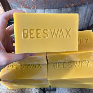 11 pounds of Pure Beeswax weighed out in 16 oz blocks great for crafting image 4