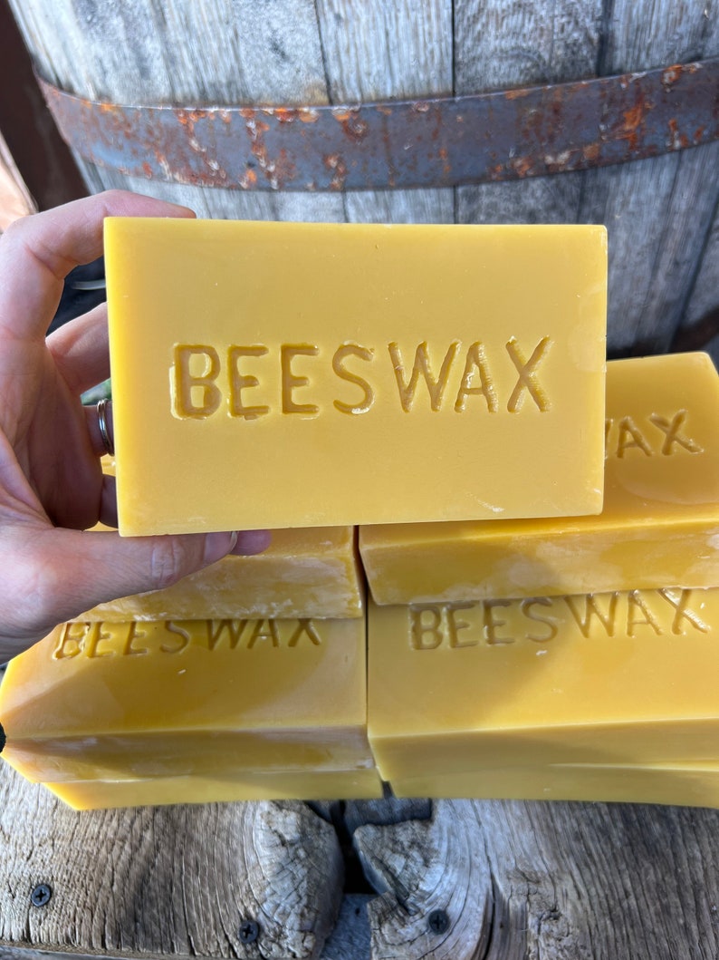 11 pounds of Pure Beeswax weighed out in 16 oz blocks great for crafting image 4