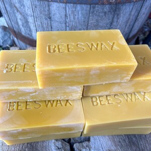 11 pounds of Pure Beeswax weighed out in 16 oz blocks great for crafting image 6