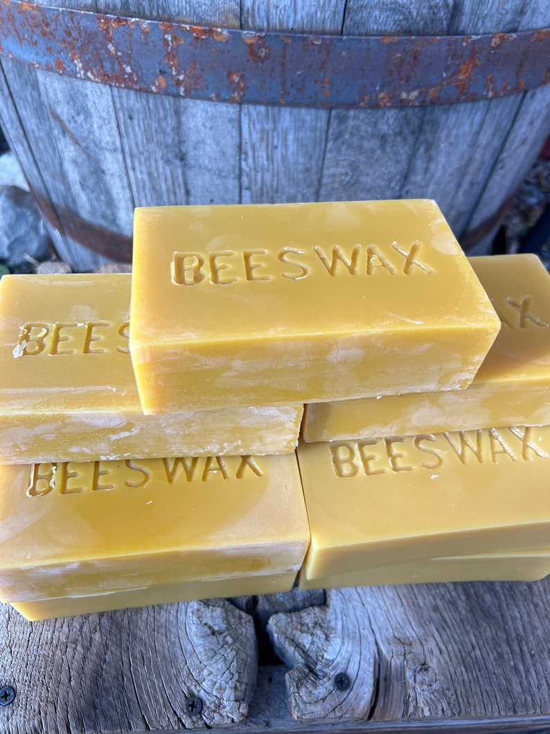 11 pounds of Pure Beeswax weighed out in 16 oz blocks great for crafting image 6
