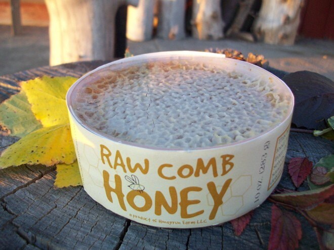 Pure raw comb honey - straight from the beehive