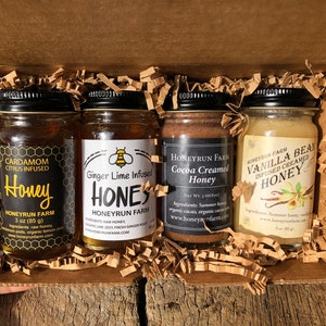 Gift Package featuring four varieties of infused honey image 5