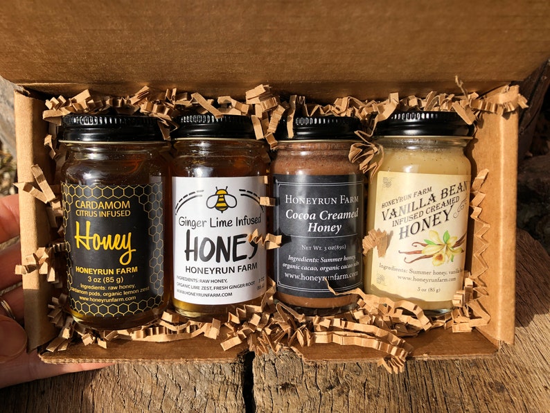 Gift Package featuring four varieties of infused honey image 5