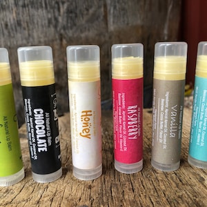 Beeswax Lip Balm all natural, pick from 12 assorted flavors image 10