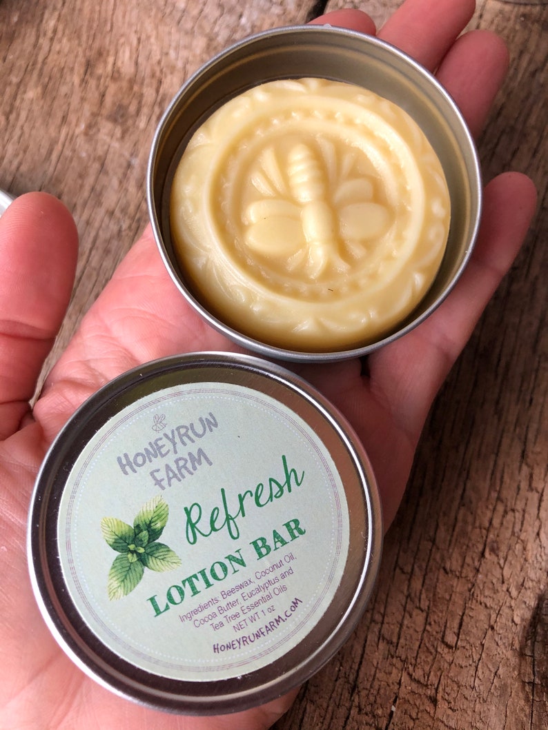 Lotion Bar Made With Beeswax Coconut Oil and Cocoa Butter Etsy