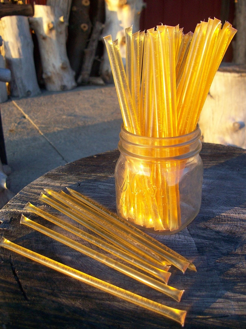 Honey Sticks summer Honey 100 Honey Filled Straws Etsy