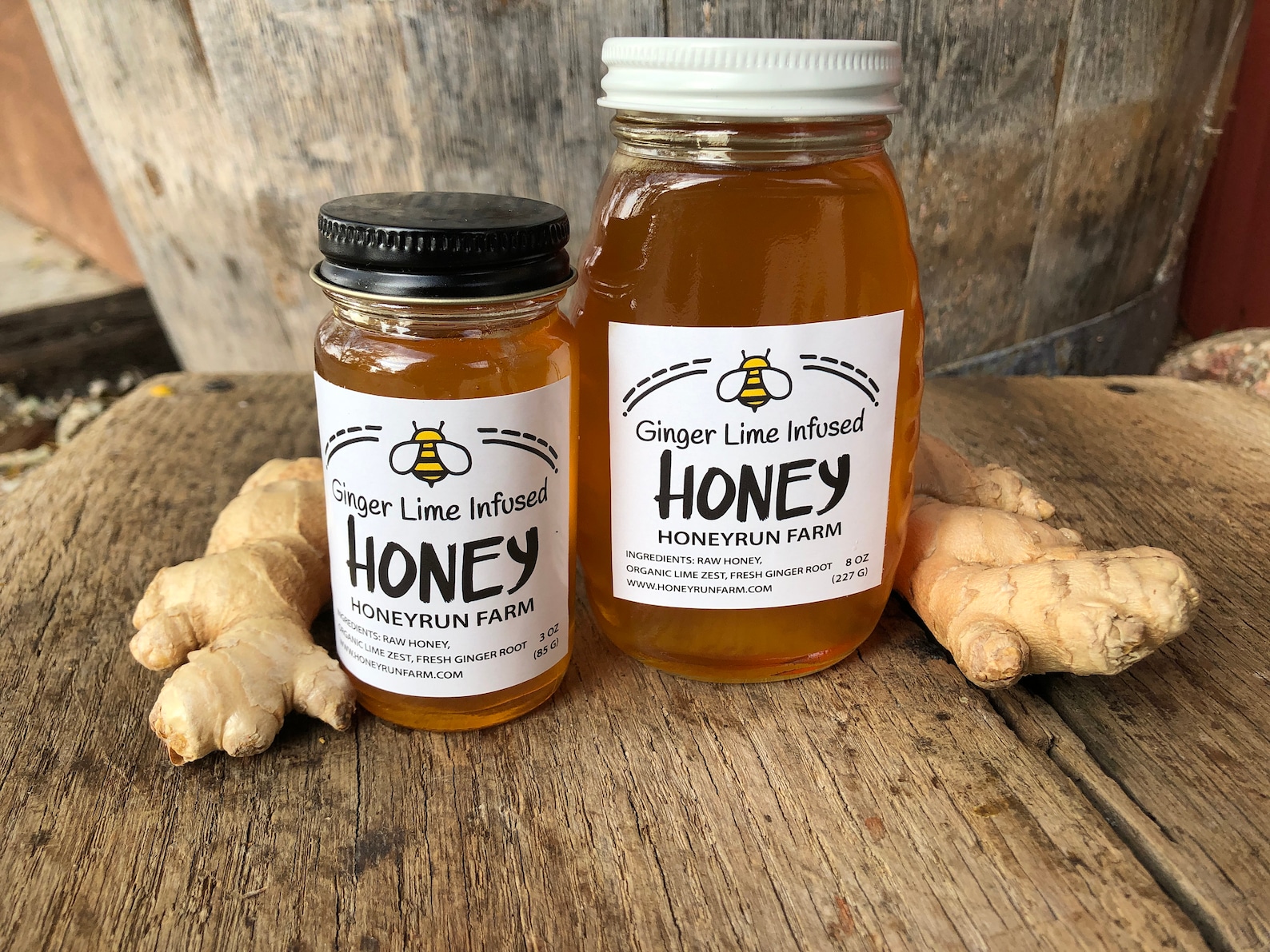 Ginger Lime Infused Honey 8 ounce or 3 ounce glass jar Etsy
