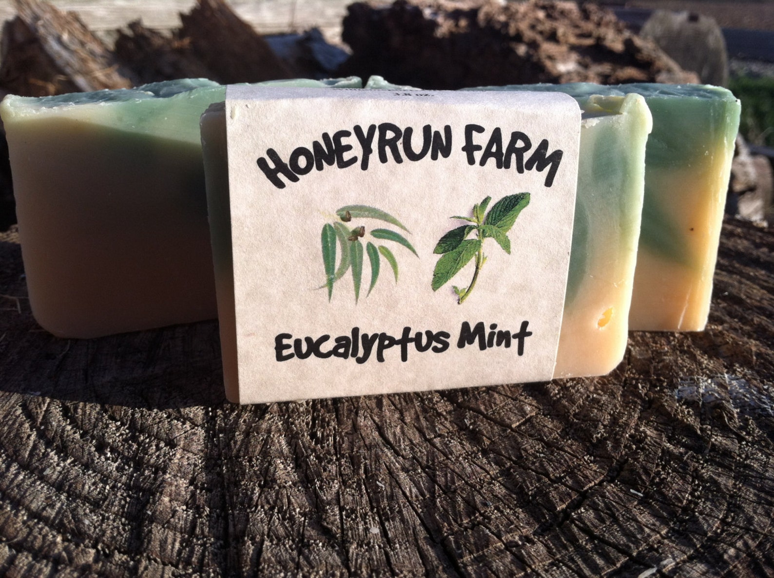 Eucalyptus Mint Soap - Cold Processed Soap Made With Honey and Beeswax ...