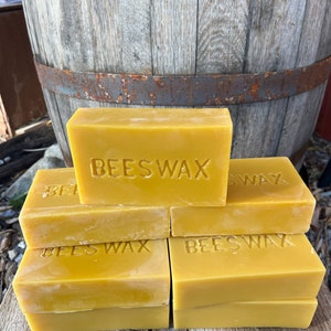 11 pounds of Pure Beeswax weighed out in 16 oz blocks great for crafting image 1