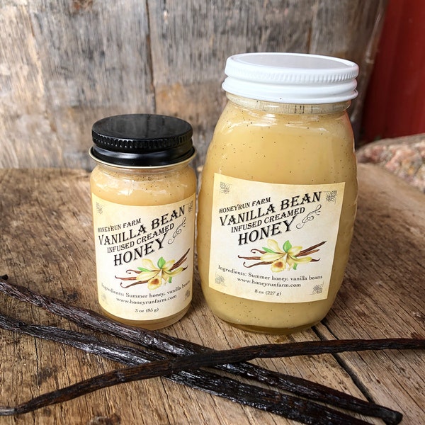 Vanilla Bean Infused Creamed Honey