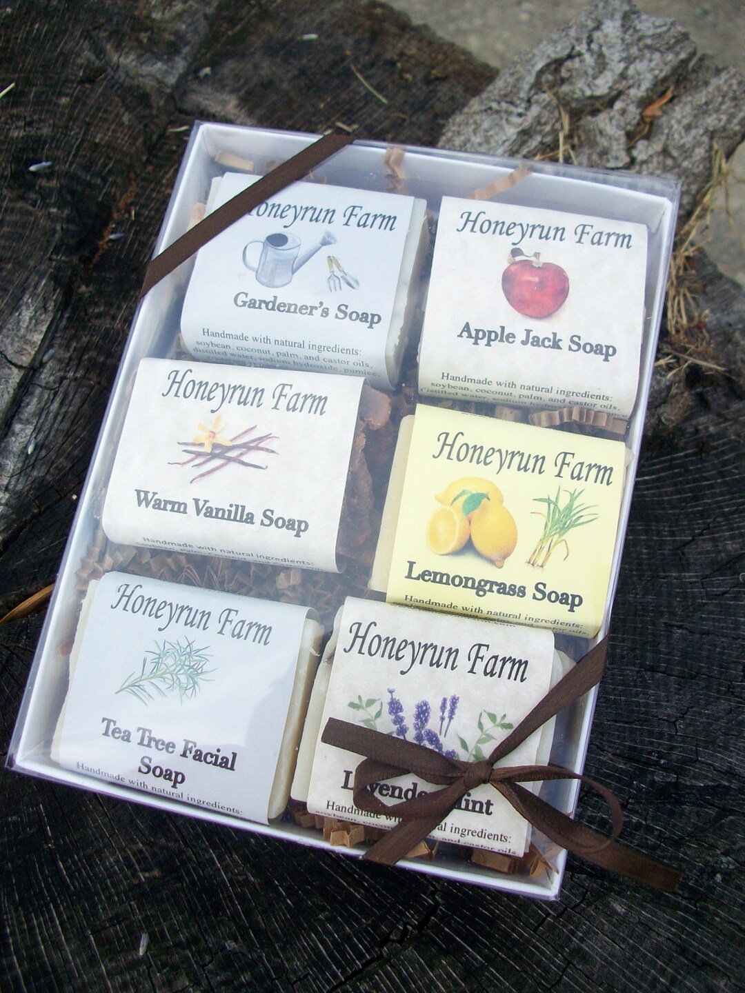 Soap Sampler Gift Package 6 Small Bars of Soap in a Gift Box Etsy