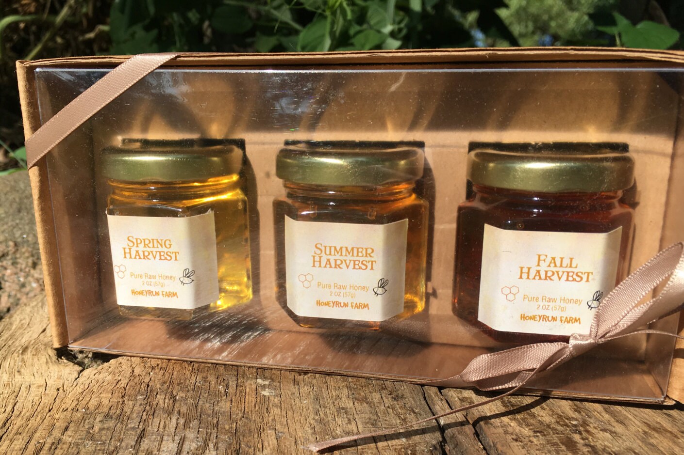 Honey Sampler 3 varieties of pure raw honey Spring Summer Etsy