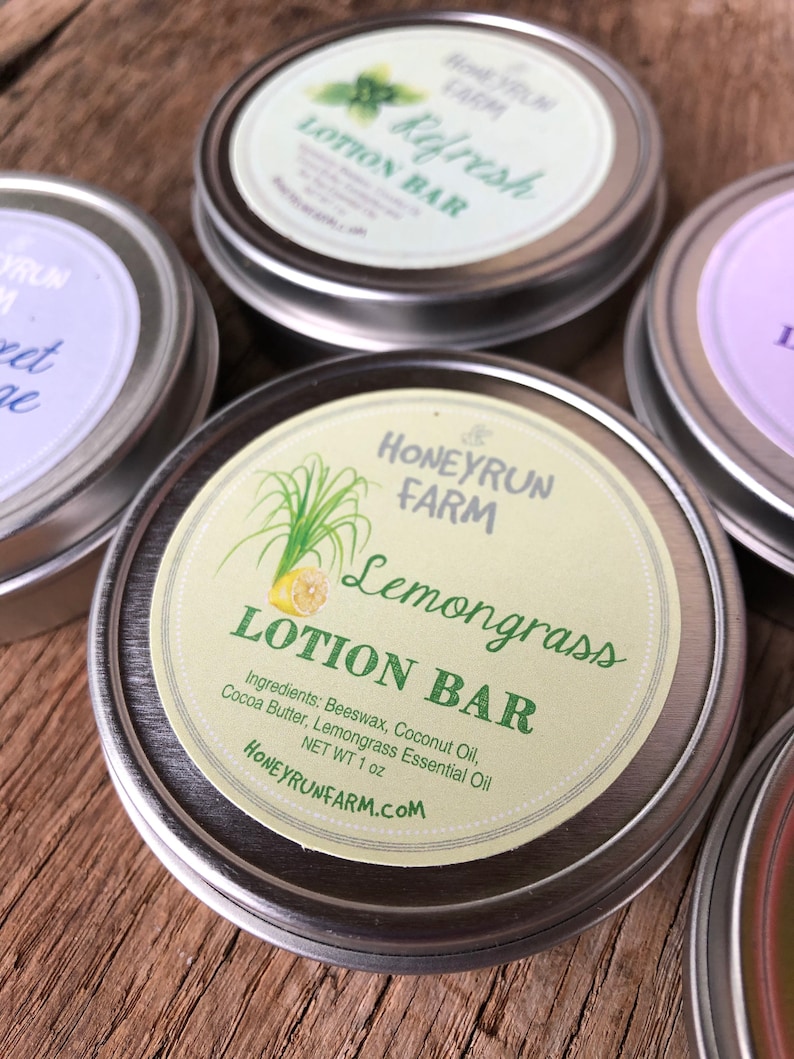 Lotion Bar Made With Beeswax Coconut Oil and Cocoa Butter Etsy