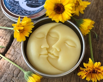 Moon Mist Lotion Bar - made with beeswax, coconut oil, and olive oil, unscented