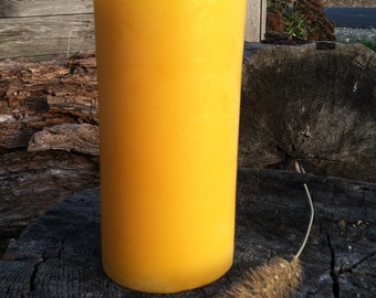 Pillar Beeswax Candle- 3" wide by 5.75" tall