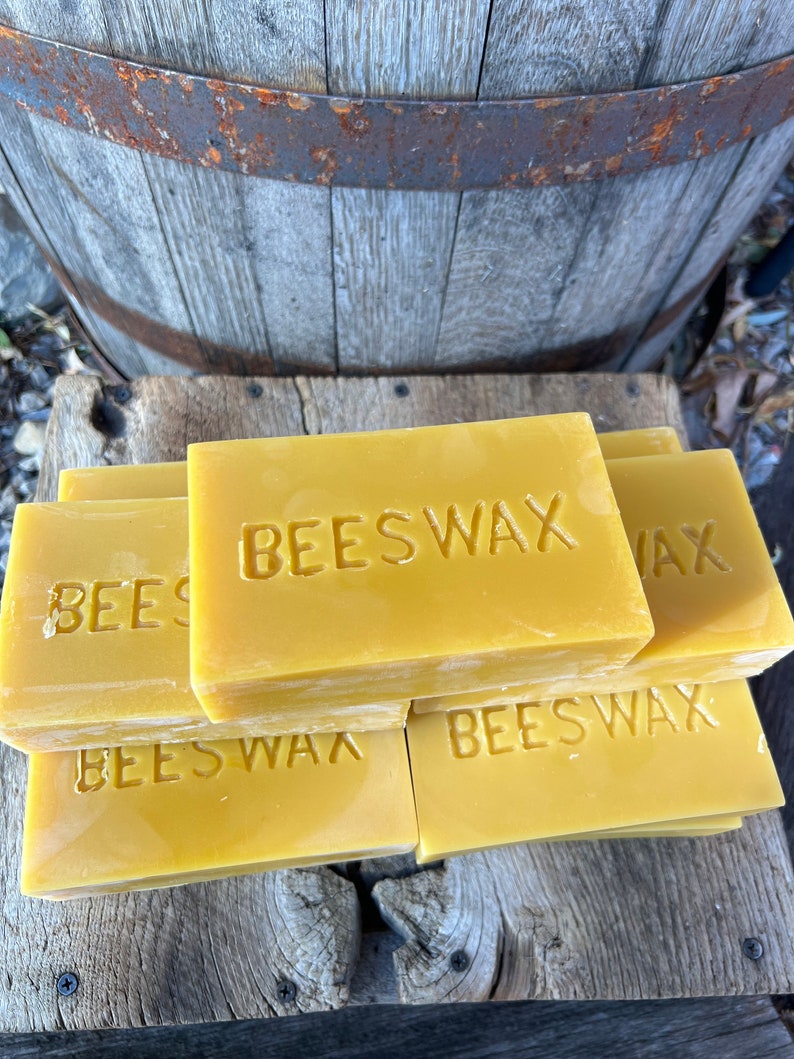 11 pounds of Pure Beeswax weighed out in 16 oz blocks great for crafting image 3