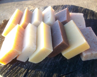 Handcrafted Soap- 6 soaps-  made with honey and beeswax, any six soaps from our shop