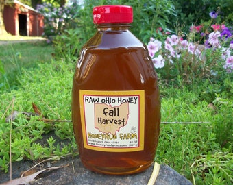 Pure Raw Ohio Fall Honey - 32 ounce jar