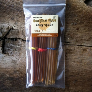 Honeysticks -Variety Pack: Summer, Fall, and Lavender Infused - 24 honey filled straws