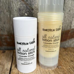 Lotion stick - made with beeswax and a variety of skin nourishing oils
