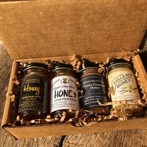 Gift Package featuring four varieties of infused honey image 4