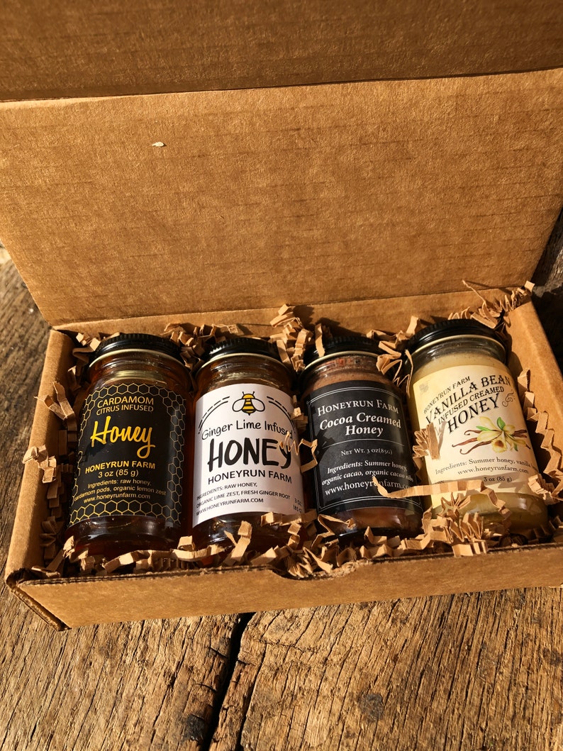 Gift Package featuring four varieties of infused honey image 4