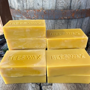 11 pounds of Pure Beeswax weighed out in 16 oz blocks great for crafting image 2