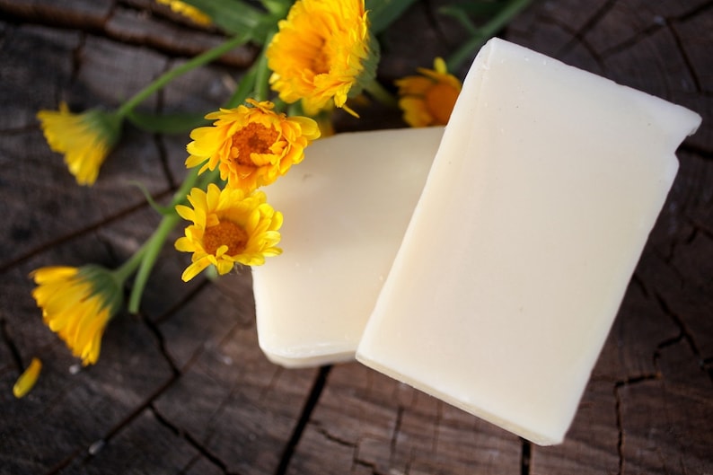 Calendula Baby Soap - natural soap made with honey and beeswax image 3