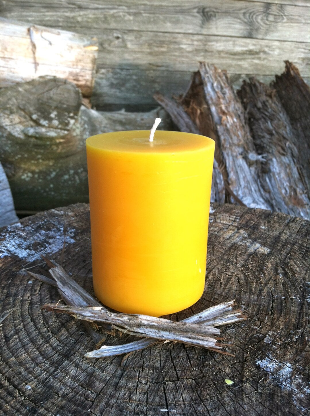 Set of 3 Beeswax Prism Candles- 100% pure beeswax, cotton wick — Honeyrun  Farm