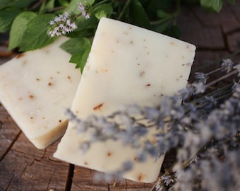 Lavender Mint Soap - made with honey and beeswax