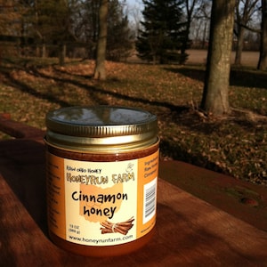 Raw Cinnamon Honey Naturally Granulated, 13 ounce jar image 3