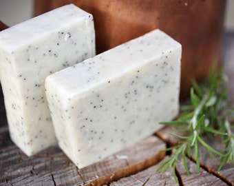 Gardener's Soap - natural soap made with beeswax and honey, rosemary and eucalyptus scented