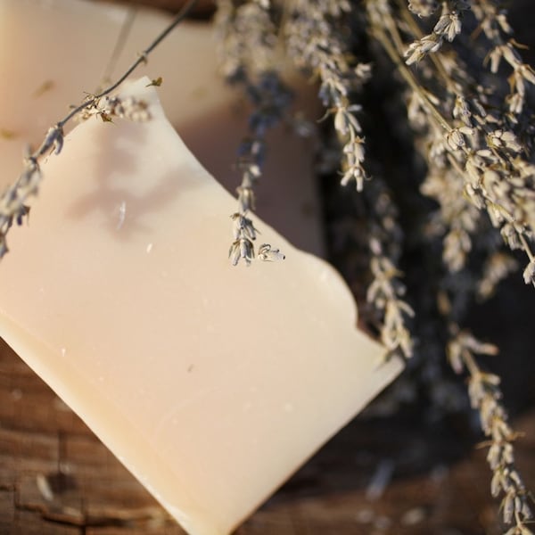 Lavender Patchouli Soap - made with honey and beeswax