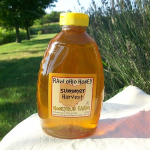 Raw Honey - Ohio Summer Harvest - 32 ounce jar