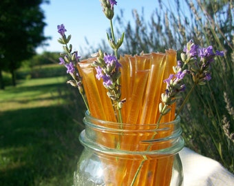 Honey Sticks - Lavender Infused Honey - 25 honey filled straws