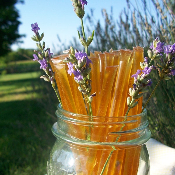 Honey Sticks - Lavender Infused Honey - 25 honey filled straws