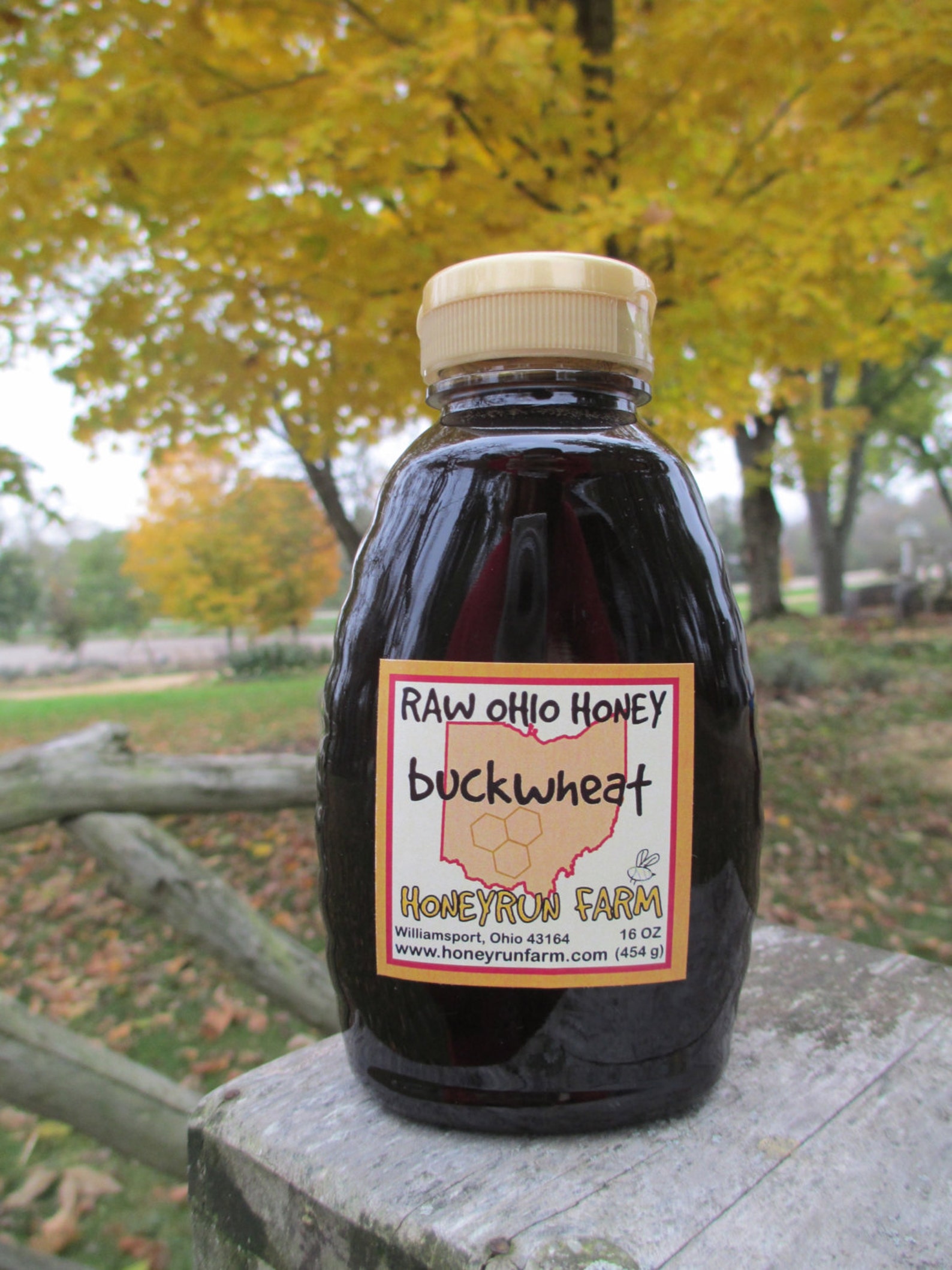 Buckwheat Honey Pure Raw Ohio Honey 16 ounce jar Etsy