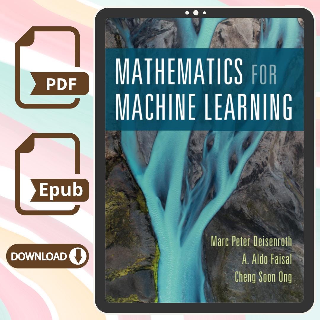 Mathematics for Machine Learning 1st Edition - Etsy