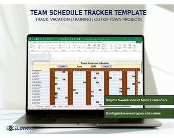 Team Vacation Tracking Template