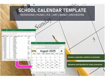 School Calendar Template