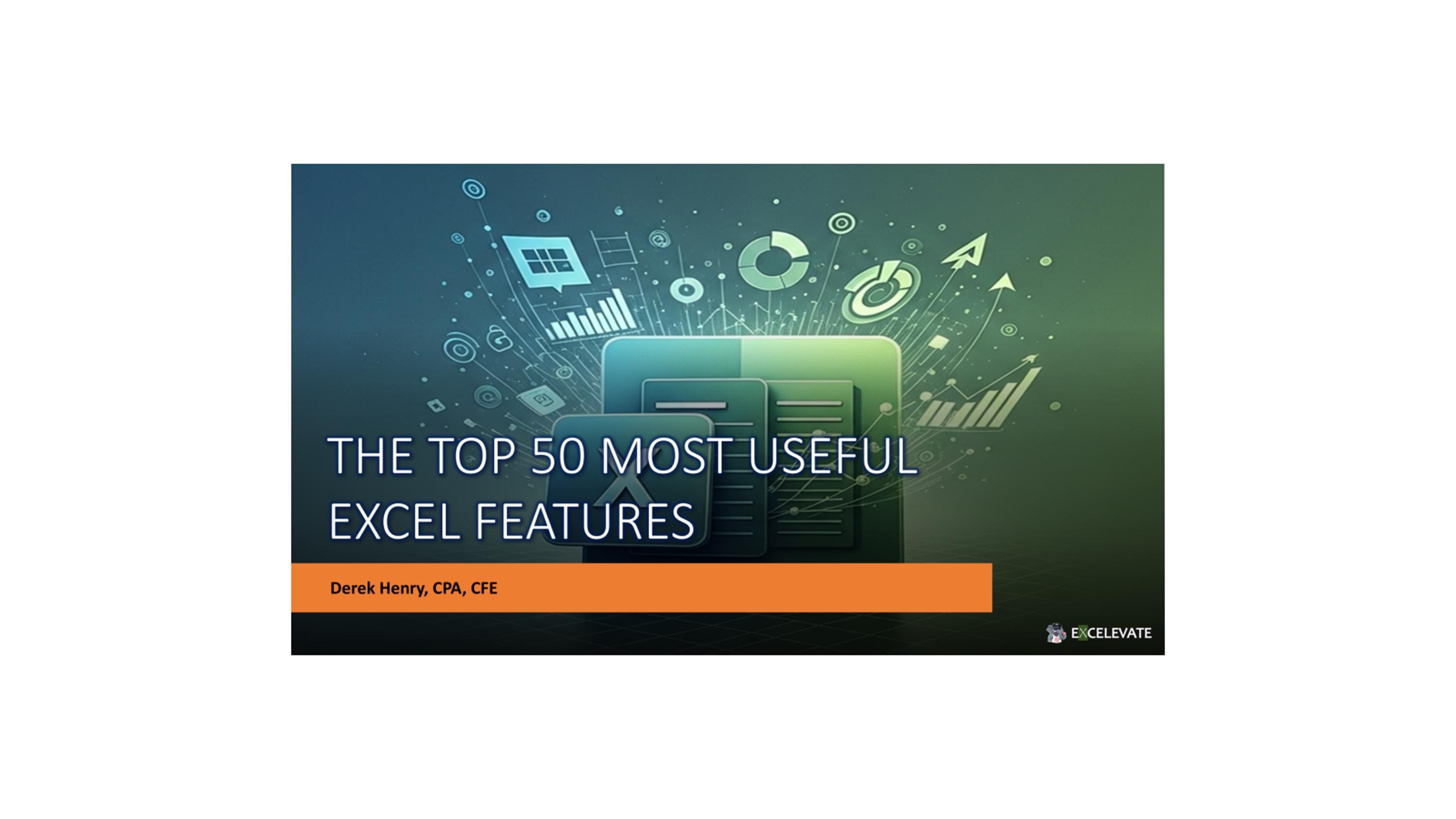 Useful Excel The Top 50 Most Useful Excel Features - Etsy