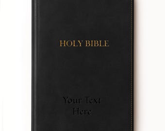 Personalized KJV Bible: Engraved Faux Leather, King James Version