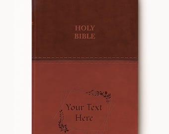 Personalized KJV Bible: Engraved Faux Leather, King James Version