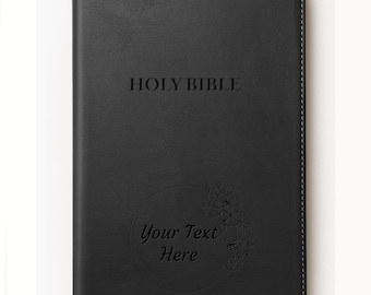 Personalized KJV Bible: Engraved Faux Leather, King James Version
