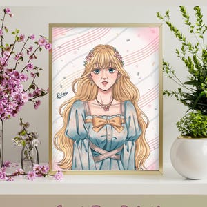 Custom Digital Artwork of Pretty Anime Girls,Custom lovely Character Drawings for Gifts or Personal Use,Custom Icon Portrait,Art Commission