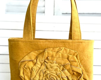 Bloom Tote-- Golden Corduroy