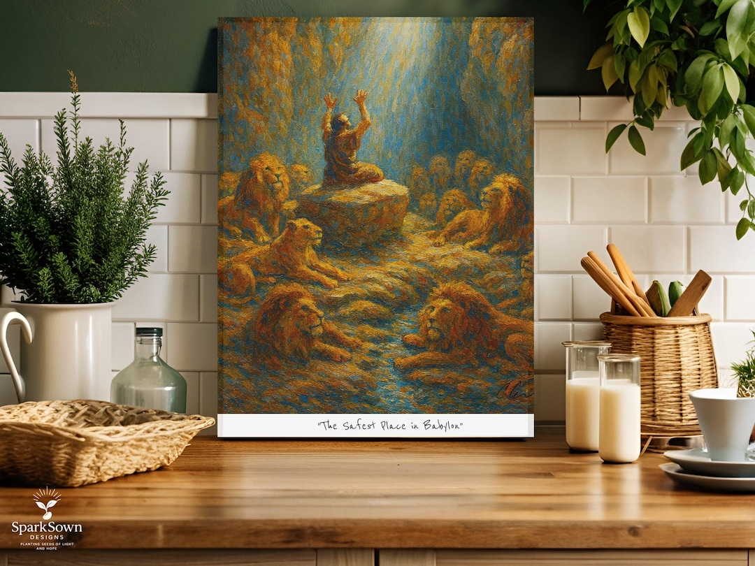Biblical Canvas Art Wall Decoration Church Office Bible Kids Room ...