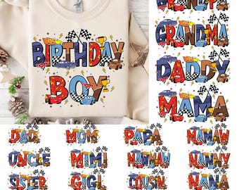 Lightning McQueen Birthday Toddler Png, Custom Dis-ney Cars Kids Png, Custom Name McQueen Png, Dis-ney Pixar Car Birthday Gift