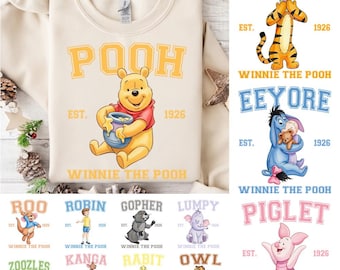 Vintage Honey Bear Co Est 1926 Png, Family Vacation Shirt Png, Bear And Friends, Magical Kingdom, Vacay Mode 2025, Cartoon Besties Tee Png