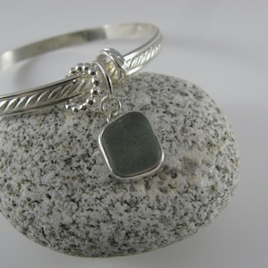 Sea Glass Bangle Bracelet